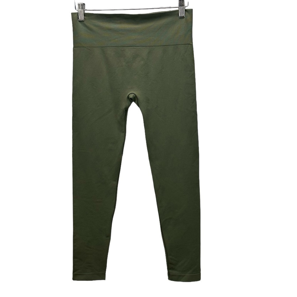 Fair Child Flat Front Cropped Leggings - Olive Green